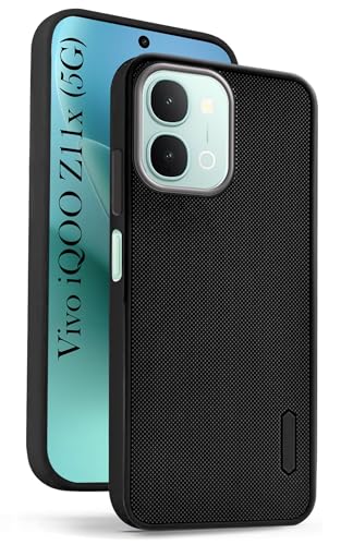 Image of Jkobi Rubberised Back Cover Case for Vivo iQOO Z11x 5G (Textured Grip Design | Micro-Fiber Cloth Inside | Slim and Light Weight | Soft Touch and Feel)