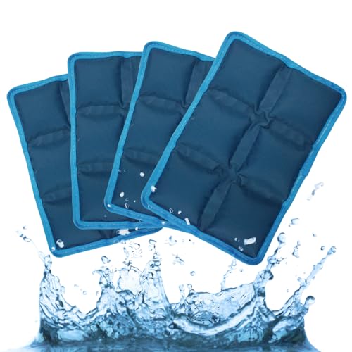 Ice Pack for Lunch Box and Cooler Bag, Reusable and Long-Lasting Cold Packs Flexible Slim Ice Packs, Freezer Packs for Shipping Food, Cooling Packs for Mailing, Lightweight & Space Saving