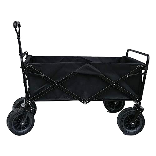 ZATTYDV Wäschewagen Handwagen Klappbarer Gartenwagen Hochleistungswagen Multifunktions-Einkaufswagen Für Outdoor-Camping-Fotografie Zugwagen Tragkraft 100 Kg/Grau