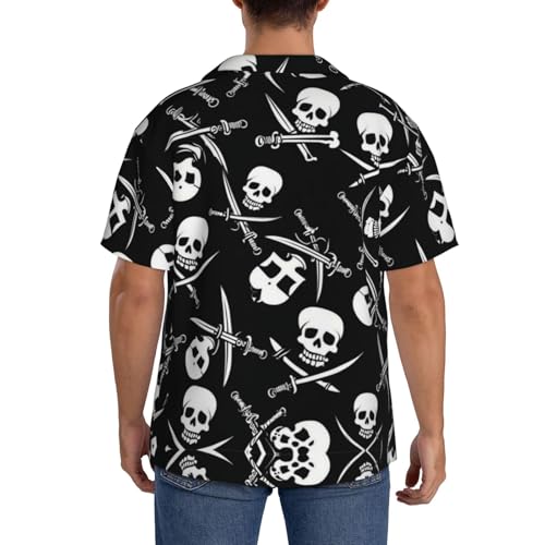 Men's Hawaiian Floral Polyester Linen Button Down Tropical Holiday Beach Shirts 5