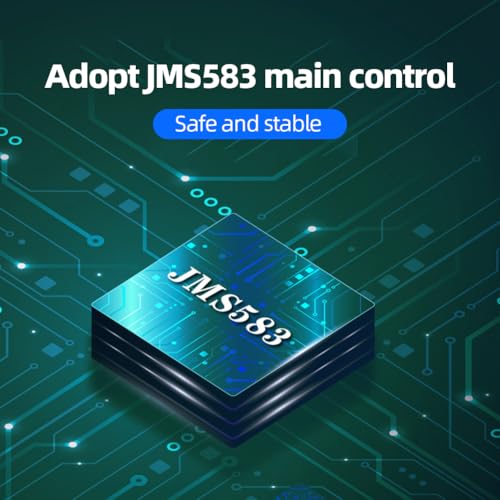 Carcasa externa para SSD M.2 NVMe aluminio plata miniatura 7