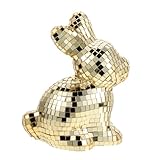 Decorazione da tavola accattivante: usa questo centrotavola decorativo a forma di coniglio per decorare la tua tavola con decorazioni a forma di coniglio, attirando l'attenzione e innescando conversazioni con la sua silhouette decorativa stereoscopica e il suo luccichio, centrotavola da tavolo a forma di coniglio, decorazioni a forma di coniglio