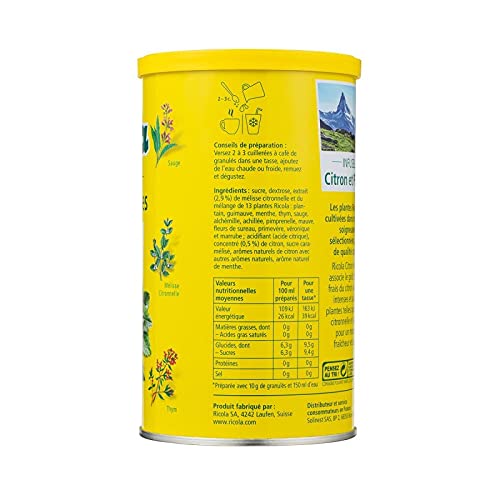 RICOLA - Infuselle Plantes Et Citron Boite 200G - Lot De 3 - Vendu Par Lot