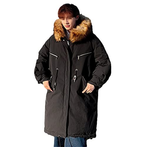 Manteau d'hiver long à capuche Haitpant pour les sorties par grand froid