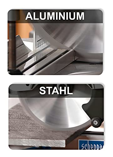 Scheppach Kappsäge HM90MP für Holz, Alu, Stahl, Kunststoff, Kupfer - Multifunktions Kapp-Zug-Gehrungssäge 1700W mit 2 Geschwindigkeiten (Ø216 mm Sägeblatt, Schnittleistung von 340 x 65 mm) – Bild 7