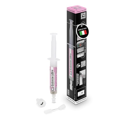 Image of ERRECOM Extreme Ultra White, Refrigerant Leak Stop for Refrigerators with hermetic compressor and R600 - R290 - R134a, 0.2 fl oz (6 ml) Cartridge, Includes 1 /4 SAE Adapter