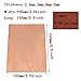 T2 Pure Copper Sheet 100x150mm (4x6 Inch) - 2.5/3/4/5mm Thickness for Electrical, Crafting, and Industrial Applications(Thickness: 5mm)