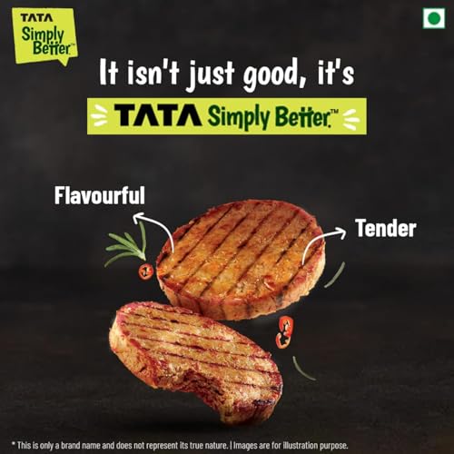 Image of Tata Simply Better Plant-Based Burger Patty, Tastes just Like Chicken, 300g