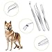 Exircy 3 in 1 Tick Remover Kit, 3 Pack Stainless Steel Tick Tweezers, Ticks Fork and Portable Storage Case for Cats and Dogs