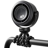 SWEETFULL Portable Stroller Fan, Pinch-Proof Baby Fan, 10H Battery, 5-Speed Quiet Mini Clip on Fan, USB-C Rechargeable with LED Display for Car Seat, Crib & Travel - Black