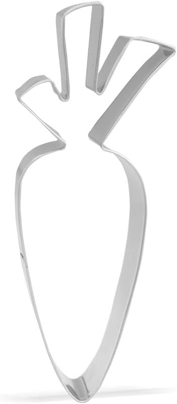 5 inch Carrot Cookie Cutter - Stainless Steel