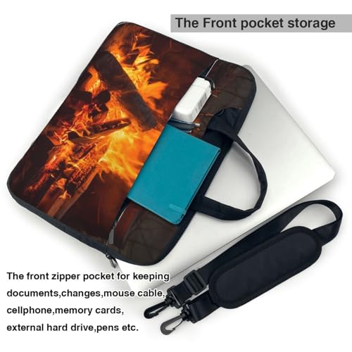 Bolso maletín para portátil Burning Firewoods unisex miniatura 5