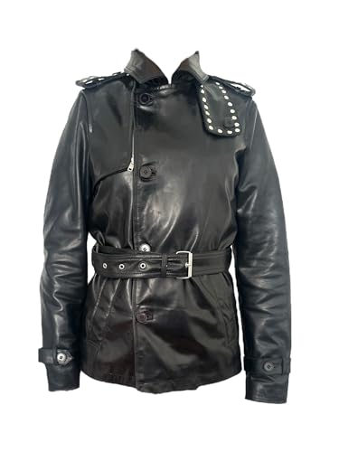 Veste en cuir de veau A.S.E blouson homme coupe droite