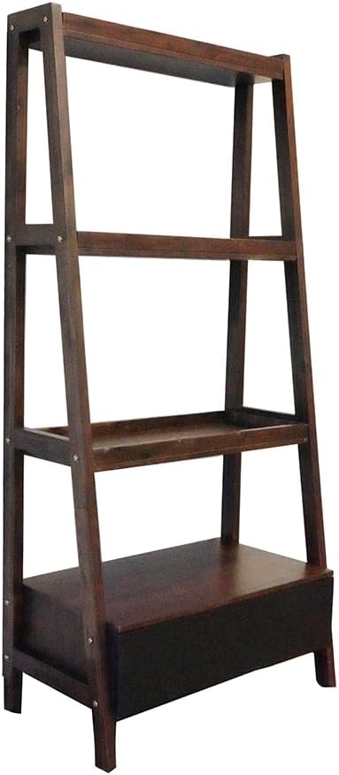 32x17x68 Ladder Shelf, Ladder Style Display Shelf