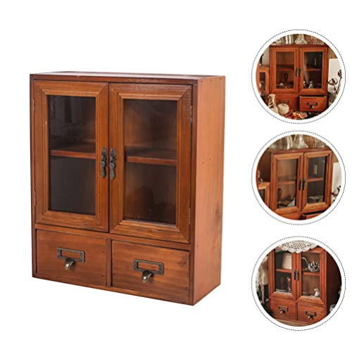 Cabilock Vintage Desktop Box Bedroom Jóias Cosméticos Caixa Cômoda Adornam