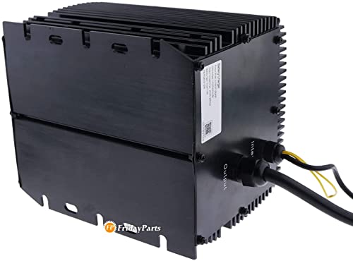 Fridayparts 24V 25A Battery Charger 912-2400-16 912-2400-J2 912-2400-J7 Replace For Delta-Q #TOP5