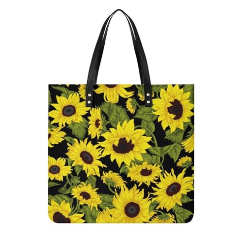 Sac à main shopper au motif de tournesol pour illuminer vos voyages et journées