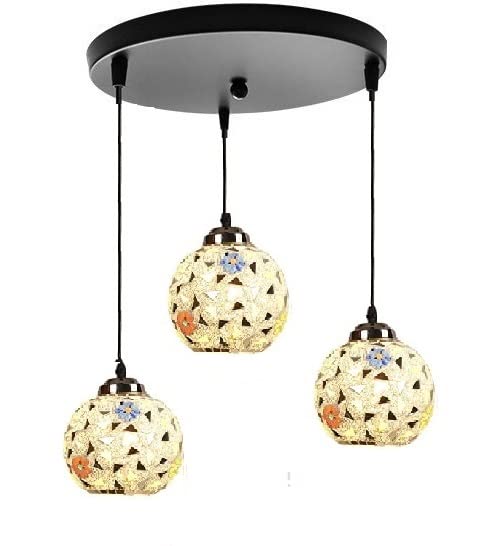 GAUVIK 3 Light Cluster Robin Pendant Lamp/Hanging Lamp/Ceiling Light for Bedroom, Living Room, Restaurants, Dining, Coffee Shop, Home and Office.