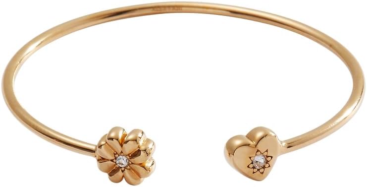 Alex and Ani Love & Luck Heart and Clover Flex Cuff