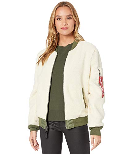 Alpha Industries L-2B Sherpa Flight Jacket Light Cream SM
