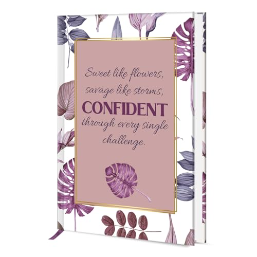 Image of Hard Bound Notebook for Girls & Women | A5 Ruled Journal | 192 Pages | 80 GSM Premium Paper | Designer Laminated Cover | Ribbon Bookmark | Notebook for School, College, Office, Journaling & Note Taking (DM4007)