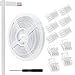 Aroidful Kit de connecteur de bande LED 3 broches 10 mm, paquet de 10 connecteurs rapides LED et câble d'extension de 10m, pour bande lumineuse LED Dream Color WS2811/WS2812B