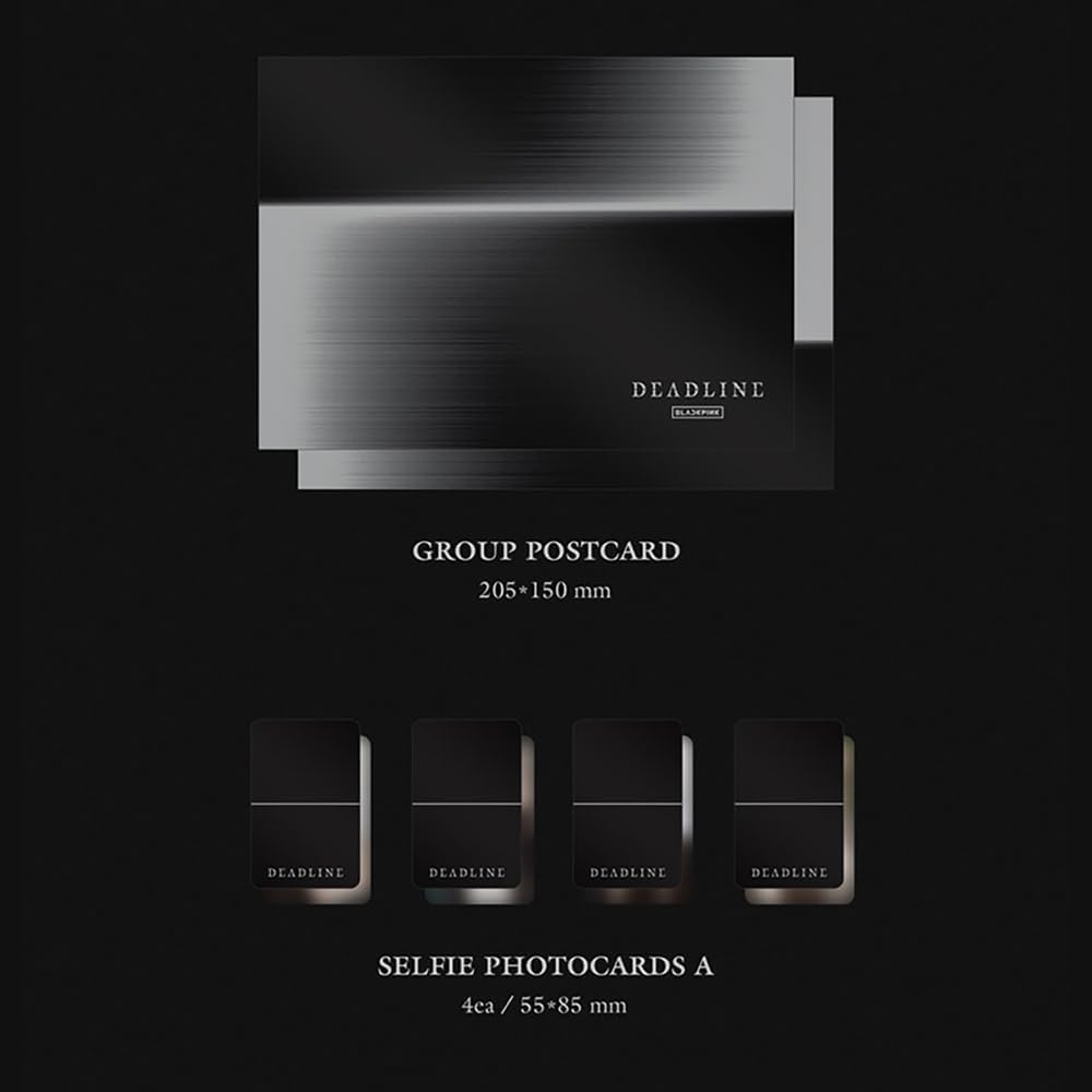 BLACK.PINK 3rd Mini Album [DEADLINE] (Standard Ver.) (GRAY) + Extra photocards