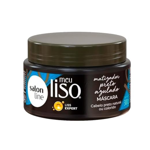 Salon Line MEU LISO MASC MATIZADOR PRETO AZULADO 300GR