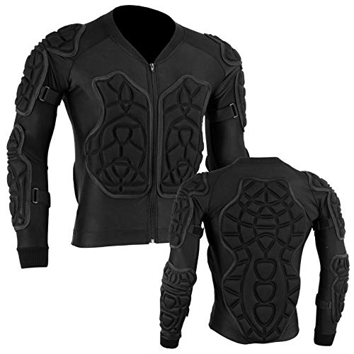 ChoCho Track Body Armour Motorbike Motorcycle Motocross Skiing Spine Guard Protective Jacket (X-Large)