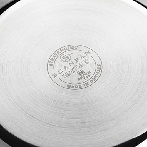 Scanpan Stratanium+ Nonstick Stainless Steel 9.5 & 11" Fry Pan Skillet Set with Lids - Maitre D' - Made in Denmark - Thumbnail 4