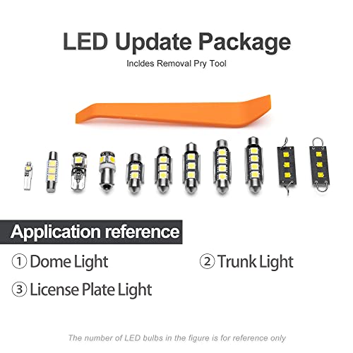 Kit 6 luces LED interiores para Chevy Camaro 2010-2015 miniatura 7