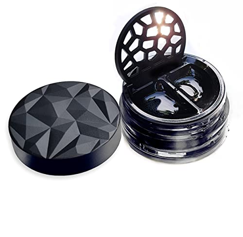 Lensbix Kontaktlinsenbehälter Geometric. Erwachsenes Accessoire mit futuristischem 3D Deckeldesign. Das stilvolle Geschenk für alle die gerne Linsen tragen. (No19 Black) Cover