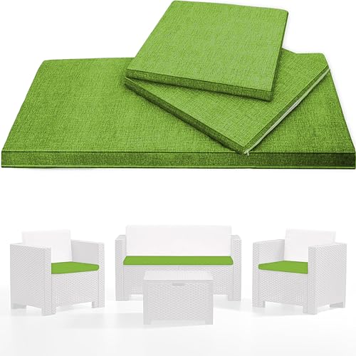 HAND - Tris di Cuscini da Esterno Sfoderabili per Poltrone