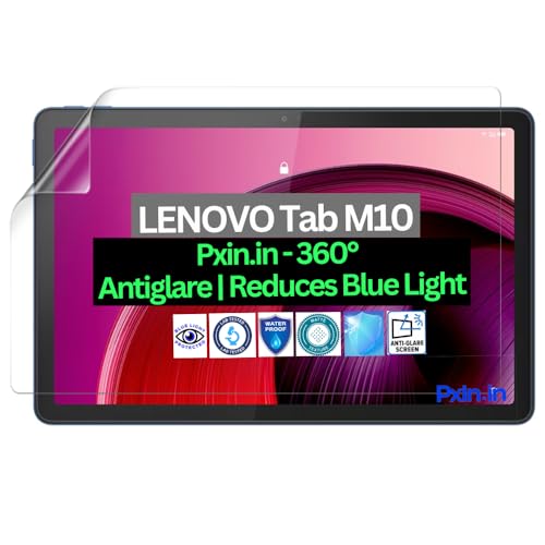 Image of Pxin Tablet Anti Bluelight and Anti Glare Screen Guard compatible with LENOVO Tab M10 | BLUVLightblock Tech | Scratch Proof | Prevents bluelight | Eye Protection | No Dry Eyes