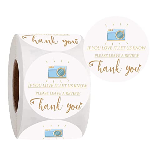 YOUOK 1.5 Inch Camera Snap Share Review Sticker,Thank You Cute ...