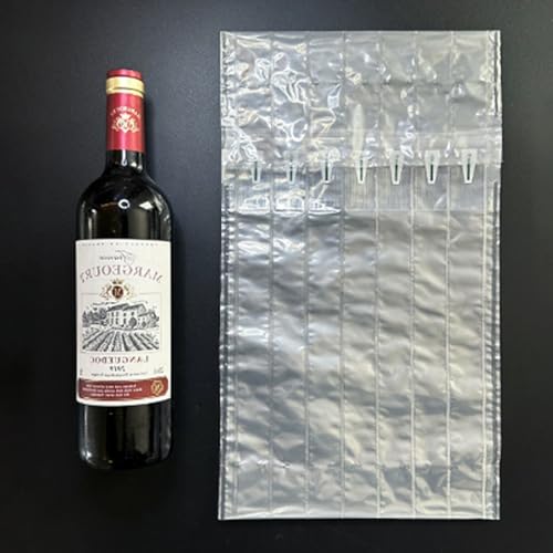 Spldsun 20er-Pack Weinflaschenschutz, Aufblasbarer Verpackungsbeutel, Aufblasbare Luftsäulentasche zum Schutz von Weinflaschen, Eine sichere Wahl für den Weinversand
