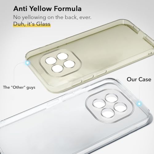 Image of Jkobi Lifetime Anti-Yellow Clear Back Case Cover for Oppo F29 (Sleek Hard Crystal | Shockproof and Camera Protection)