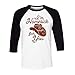 TeesAndTankYou Homesick for You Three-Quarter Raglan Sleeve Baseball Shirt Unisex X-Small White/Black