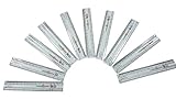 PARTH IMPEX 6 Inches Clear Plastic Ruler (Pack of 10) with mm Digit Markings Straight Ruler Measuring Tool for Student Home Office School (6 Inch / 15 cm)