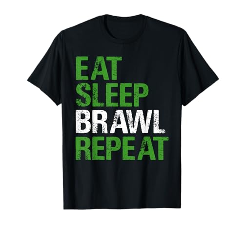 Eat Sleep Brawl Repeat Cool The Best Star Brawler T-shirt, Preto, S