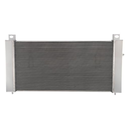 RADREPLA CU2370 4 Row Aluminum Radiator for 1999-2014 Chevy Silverado 1500 2500 GMC Yukon Radiador Radiators Shroud 2x14" Fans 2000 2001 2002 2003 2004 2005 2006 2007 2008 2009 2010 2011 2012 2013 by RADREPLA - Used condition - Image 5