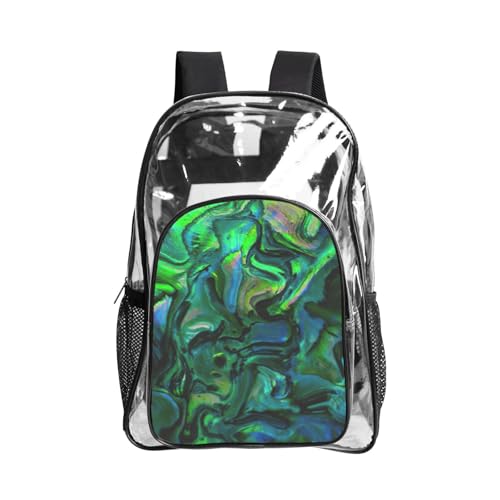 Sac à livres de plage imperméable et transparent nacre d'ormeau