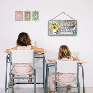 Spring Decorations Every day is a new beginning - Dandelion Butterfly Wooden Wall Art, Motivational and Inspirational Spring Decorations for Home,Housewarming Gift Spring Decorations Every day is a new beginning Dandelion Butterfly Wooden Wall Art Motivational and Inspirational Spring Decorations for HomeHousewarming Gift