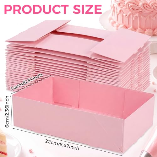 Image of Chinco 100 Pieces Paperboard Kraft Food Trays 4 Corner Pop up Food Tray Disposable Foldable Cardboard Movie Night Snack Party Container Box for Holding Drink at Stadiums or Theaters (Pink)