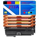Kompatibles 4er-Set Standard Toner für 213A W2131A W2132A W2133A – Schwarz Cyan Gelb Magenta 3500/3000 Seiten für Color LaserJet Enterprise 5700 6700 6800 MFP 5800 6800