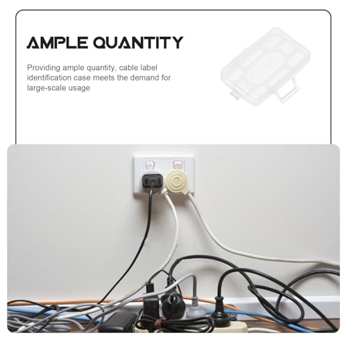 Estuche porta etiquetas de plástico resistente para proteger la identificación de cables 7