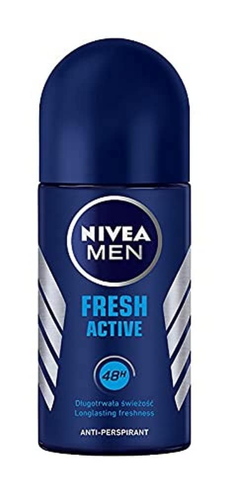 NIVEA FRESH ACTIVE, ROLL-ON – FREE ALCOHOL, ANTIPERSPIRANT DEODORANT, 48 HOURS PROTECTION, 1.7 OZ (Pack of 6) ,3
