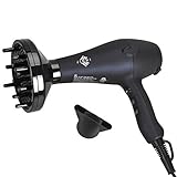 JINRI 1875W Lightweight DC Motor Low Noise Hair Dryer Negative Ionic...