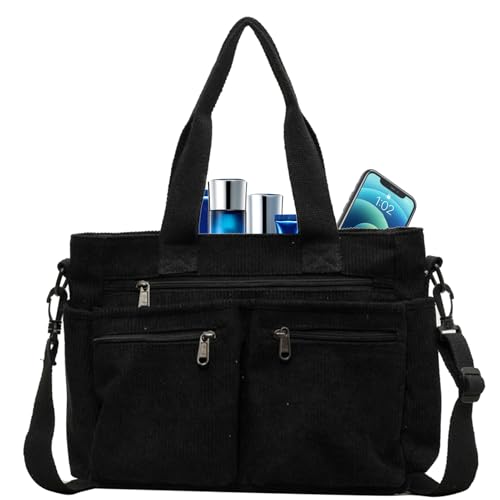 Bolso Tote De Pana Para Mujer,Bolso De Pana, Bolso de mano universitario de gran capacidad Bolso de mano con bolsillos, Paquete de viaje, bolso de mano estructurado, riñoneras para pañuelos, botellas, Bolso Tote De Pana Para Mujer,Bolso De Pana, Bolso de mano universitario de gran capacidad Bolso de mano con bolsillos, Paquete de viaje, bolso de mano estructurado, riñoneras para pañuelos, botellas,