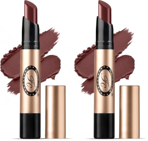 Image of Fashion Colour Supreme Lasting Honey Lip Non Transfer Lipstick 2.6g | Lipstick For Women | Available in 18 Super Creamy Shades | (301-Dark Violet, 2.6g) (Pack of 2)